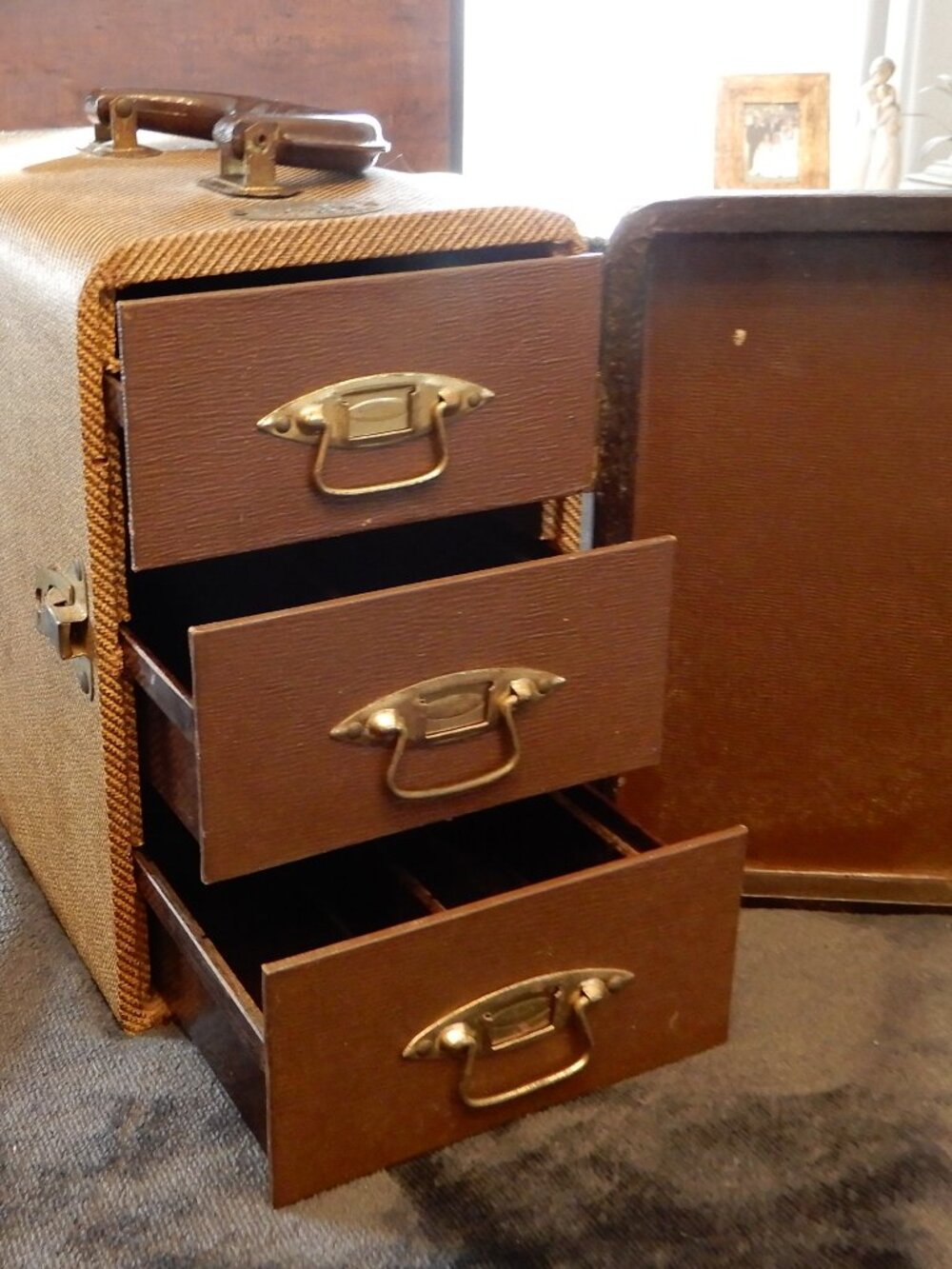 Vintage Barnette Jaffe Baja Film Case, 1950's item, Storage Case